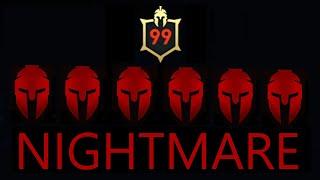 1 VS 6 Level 99 Mercenaries (Nightmare difficulty, no damage, no abilities, no bow) AC Odyssey