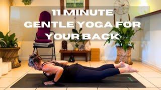 11 Minute Gentle Yoga for Your Back #yoga #gentle #back