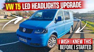 Volkswagen Budget Campervan Gets Led Headlight Conversion - Amazing Transformation!