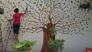 Wallpainting in school, residential by Shaily Verma-The Artist