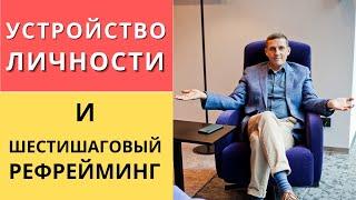 Устройство личности по НЛП и Шестишаговый рефрейминг, как работа с частями личности