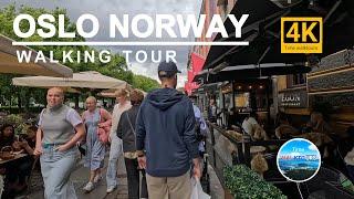 Oslo, Norway , 4K60fps HDR - Summer Walk  2024, walking tour