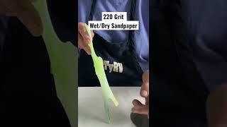 Use Sandpaper to Smooth Glass Edges