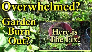 How to Beat Garden Burn-Out & Feeling Overwhelmed: A Common Feeling and the Cure!