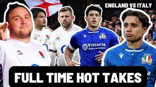 ENGLAND vs ITALY | FULL TIME HOT TAKES