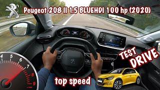 Peugeot 208 II 1.5 BLUEHDI 100 hp (2020) - POV TOP SPEED DRIVE