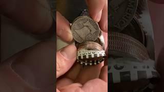 Rare Old Silver Half Dollar Found In Bank Roll! #coin #silver