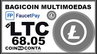 BAGICOIN COMO GANHAR CRIPTOMOEDAS DE GRAÇA A CADA 5 MINUTOS (ILIMITADO) NA FAUCETPAY.IO 2023