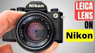  HOW + WHY!?  | Converting LEICA lens to NIKON F mount (50mm Summicron) (Leica lens on Nikon)