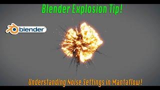 Blender 3d Explosion Quicktip: Understanding the noise scale setting