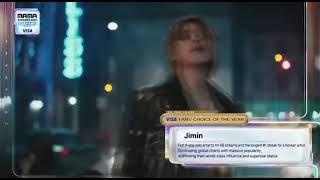 JIMIN win "Fan's Choice of the Year" (DAESANG) @ MAMA AWARDS 2024