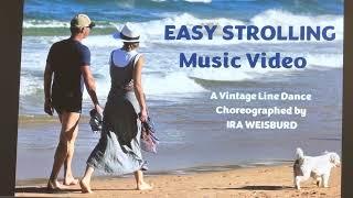 EASY STROLLING (Music Video) Vintage Line Dance by Ira Weisburd