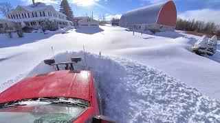 2020 Snow Plow - Plowing driveway with Chevrolet K2500