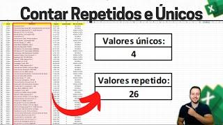 How to COUNT values ​​without considering repeated values ​​in Excel? Practical Example with Spre...