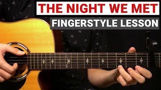 Lord Huron - The Night We Met | Fingerstyle Guitar Lesson (Tutorial) How to Play