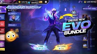 Legendary Aurora Token Tower Event INew Evo Bundle Unlock FF New EventToday| Free Fire New Event