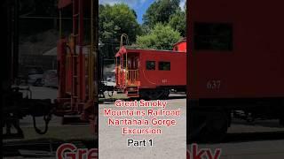 Trainhead at the Great Smoky Mountains RxR Part 1       #steamtrain #heritagetrain