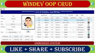 WinDev OOP CRUD | Create , Read , Update , Delete , Search , Print | HFSQL Classic | Source Code