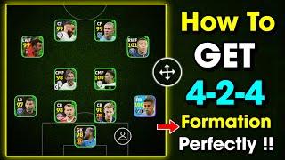 How to Customize 424 Formation Perfectly !!  How to get 424 Formation in eFootball 2024 Mobile 