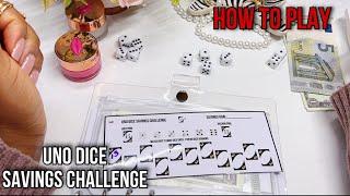 UNO DICE Savings Challenge - How To Play