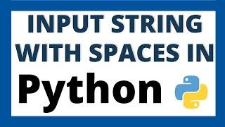 How to input string with spaces in python using input() and separate with split()