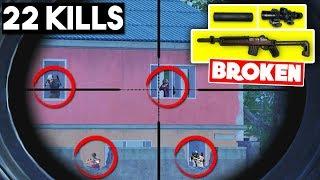 MINI14 + 8X IS BROKEN!! | 22 KILLS SOLO vs SQUAD | PUBG Mobile