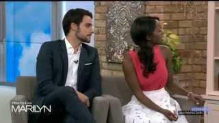 Jack Falahee & Aja Naomi King in "The Marilyn Denis Show"