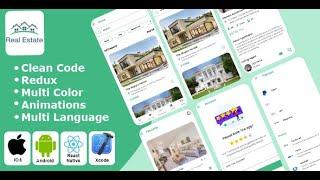 Property Listing - Real Estate | Property Booking | Buy & Sale & Rental React Native iOS/Android