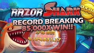 RAZOR SHARK  RECORD BREAKING 85,000X WIN ON €5 BET!