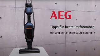 AEG QX9 | 2in1 Akku-Staubsauger | Filterreinigung und Pflege