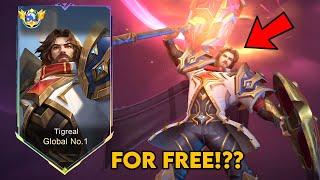 TIGREAL NEW PASHA OF JUSTICE SKIN IS FINALLY HERE!! THANK YOU MOONTON - Mobile Legends