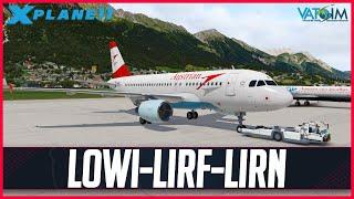 X-Plane 11 | Toliss A319 V1.4 | VATSIM | A319 | Innsbruck, Rome & Naples