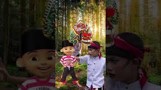 Upin ipin dirubah menjadi barongan caplokan sama entul #upinipin #barongan