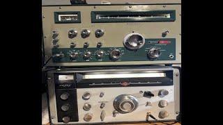 VINTAGE Amateur radio station demo Heathkit Marauder HX-10 transmitter and national NC–303 receiver