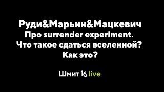 Шмит16 Live: Про surrender experiment. Что такое сдаться вселенной? Как это?.