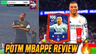 POTM MBAPPE REVIEW FCMOBILE || BEST EVER POTM CARD IN FCMOBILE || POTM 106 MBAPPE REVIEW FCMOBILE