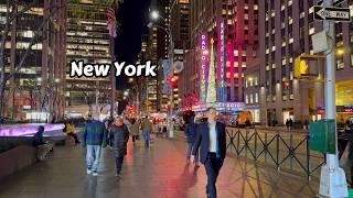 New York City Night Walk - Midtown Manhattan Virtual Walking Tour