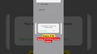 Realme 11 5G Realme UI 6.0 Early Access Update #realme #realmeindia #realme115g #realme11series