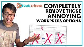 Code Snippets - Remove the Wordpress Screen Options