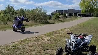 Raptor 700 clutch up wheelie