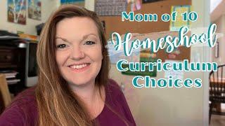 Homeschool Curriculum Choices 2021-2022 || Large Family Homeschool