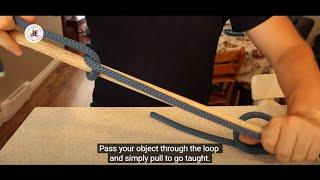 (The Half Hitch) How to Tie the WORLDS EASIEST NON knot. (Firefighter NFPA Skills)