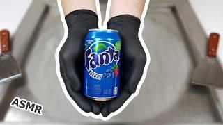 Как сделать жареное мороженое из Blue FANTA| Ice Cream Rolls blue fanta | ASMR | Без разговоров