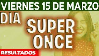 Resultado del sorteo Super Once Dia del Viernes 15 de Marzo del 2024.