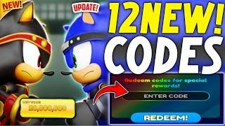 ️CODES!! ️SONIC SPEED SIMULATOR ROBLOX CODES NOVEMBER 2024 - SONIC SPEED CODES