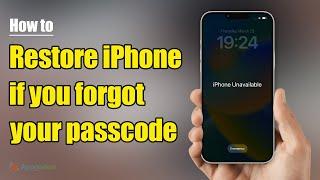 Restore your iPhone if you forgot your passcode – using Apple Support ways