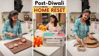 Post Diwali Home Reset | Storage Hacks for Diwali Decorations, DIY Candle-Making & Healthy Snack