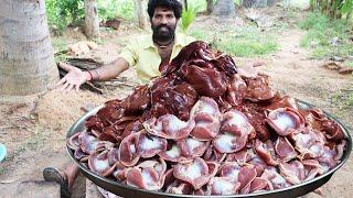 CHICKEN GIZZARD & LIVER | Indian Style COOKING & Village Man Village style Eating