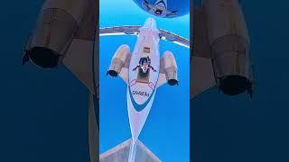 Прыгнули с пассажирского самолета JET #skydiving #jet #landing #emergency #emergencyexit