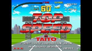 Top Speed. (Full Throttle). [Arcade - 1987, Taito]. 1CC. "No Nitros". 60Fps.